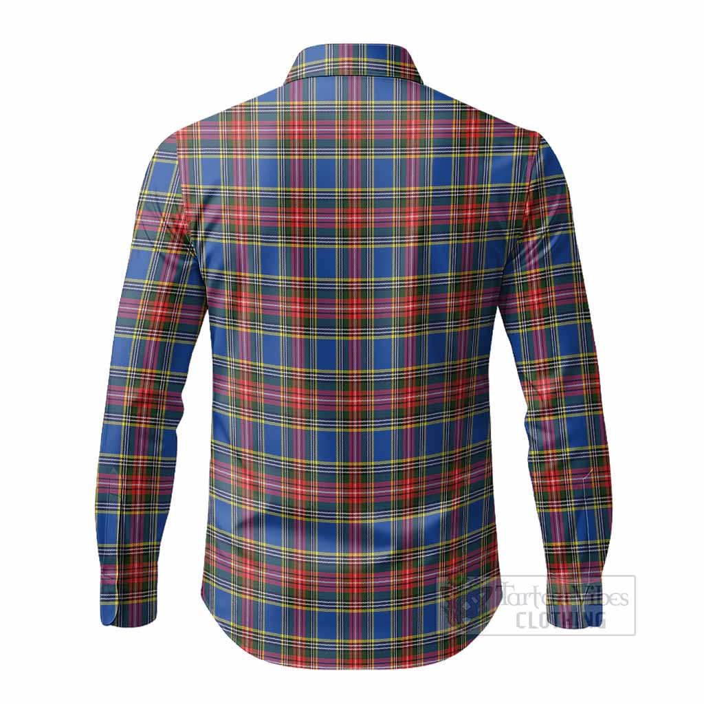 MacBeth (McBeth) Tartan Crest Long Sleeve Button Shirts Ferocious Lion Style