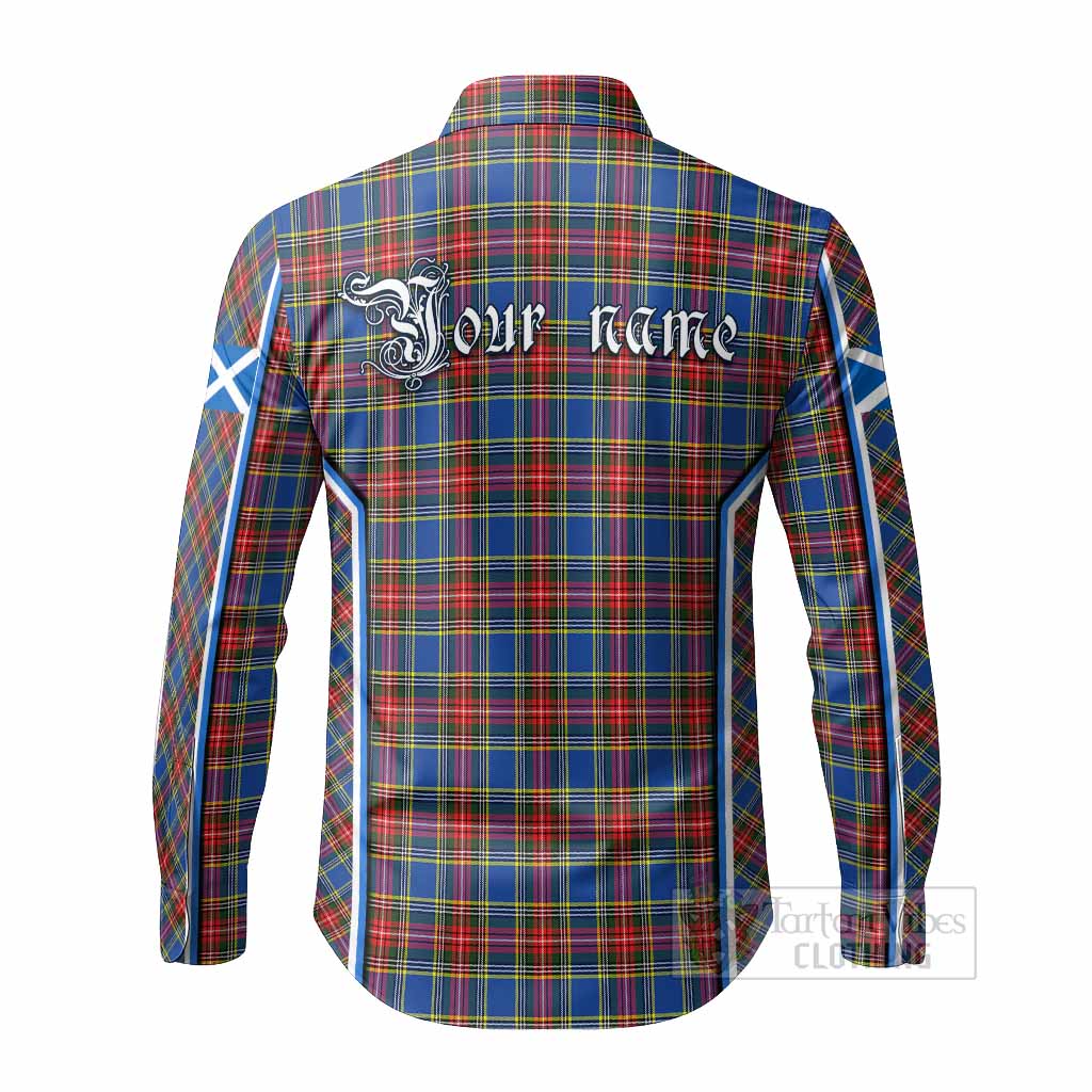 MacBeth (McBeth) Tartan Crest Long Sleeve Button Shirts Scotland Coat of Arm Flag Style - Tartan Vibes Clothing