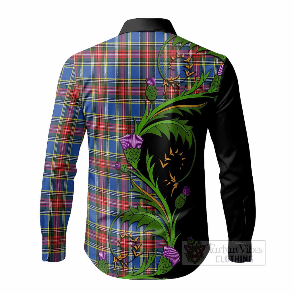 MacBeth (McBeth) Tartan Crest Long Sleeve Button Shirts Scottish Thistle Pride Heritage Art - Tartan Vibes Clothing