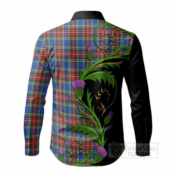 MacBeth (McBeth) Tartan Crest Long Sleeve Button Shirts Scottish Thistle Pride Heritage Art - Tartan Vibes Clothing