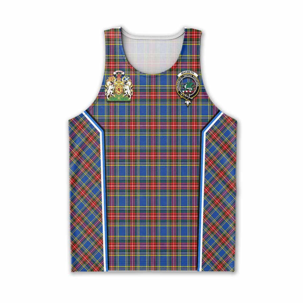 MacBeth (McBeth) Tartan Crest Men Tank Top Scotland Coat of Arm Flag Style - Tartan Vibes Clothing