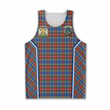 MacBeth (McBeth) Tartan Crest Men Tank Top Scotland Coat of Arm Flag Style