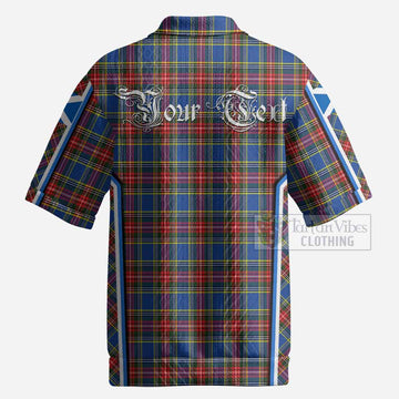 MacBeth (McBeth) Tartan Crest Men’s Polo Sweater Top Scotland Coat of Arm Flag Style