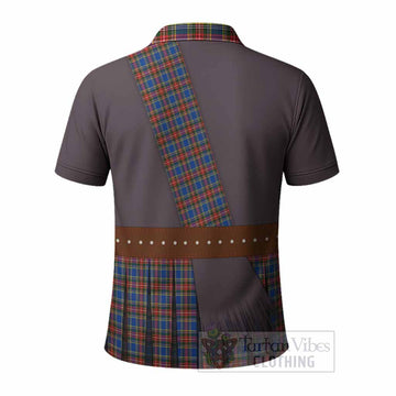 MacBeth (McBeth) Tartan Crest Polo Shirt Kilt Costume Style