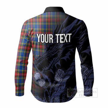 MacBeth (McBeth) Tartan Crest Scottish Long Sleeve Button Shirts Dragon and Thistle