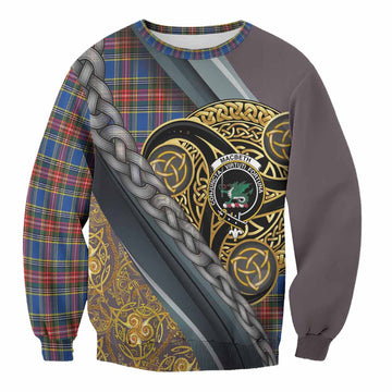 MacBeth (McBeth) Tartan Crest Sweatshirt Scottish Triskele Celtic