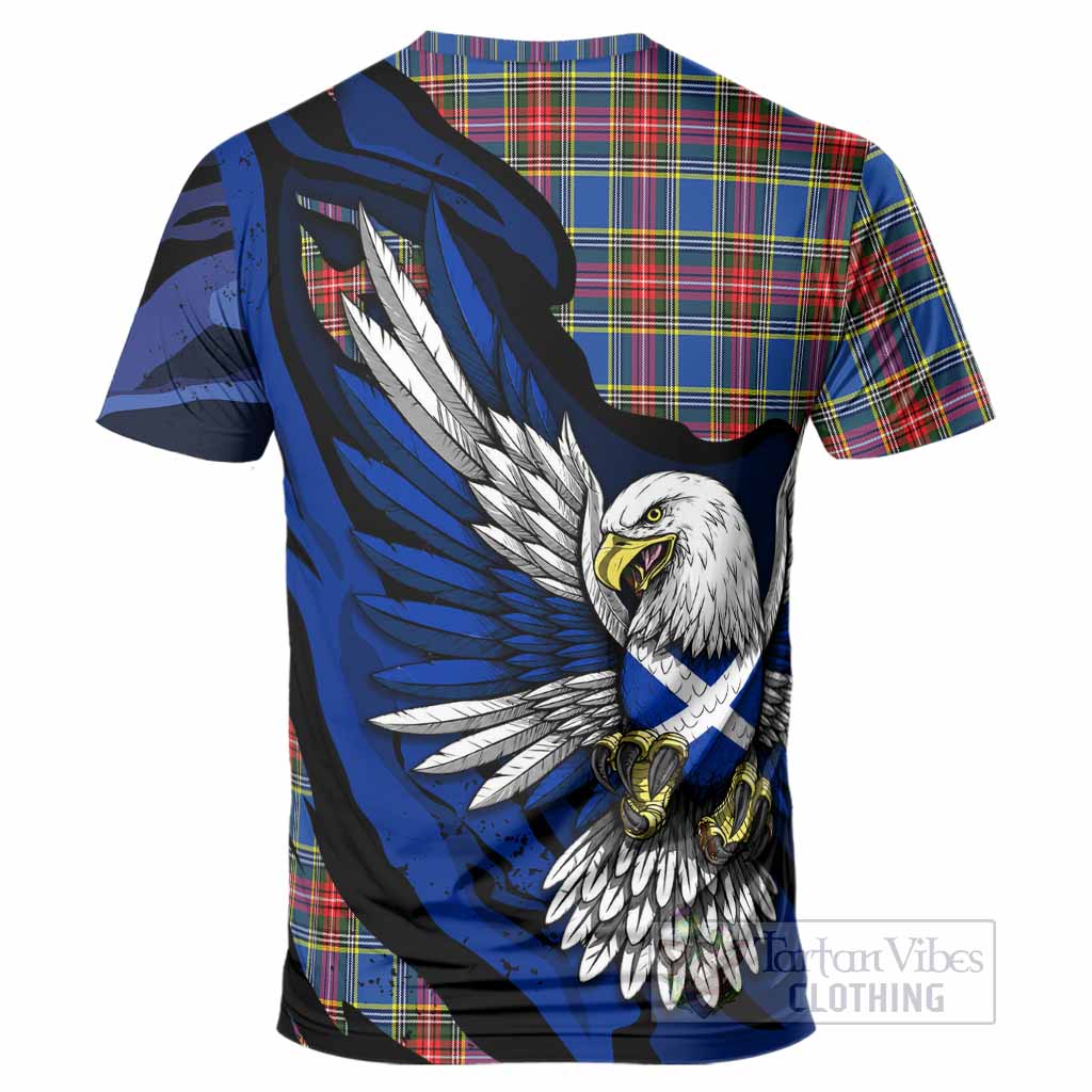 MacBeth (McBeth) Tartan Crest T-Shirt Scottish Eagle Grunge Style - Tartan Vibes Clothing
