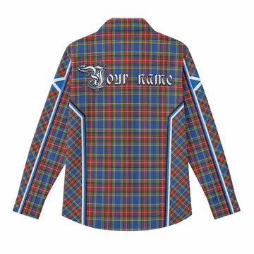 MacBeth (McBeth) Tartan Crest Women Casual Shirt Scotland Coat of Arm Flag Style