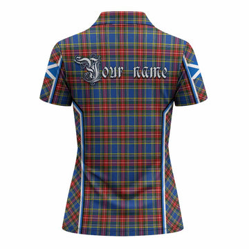 MacBeth (McBeth) Tartan Crest Women's Polo Shirt Scotland Coat of Arm Flag Style - Tartan Vibes Clothing