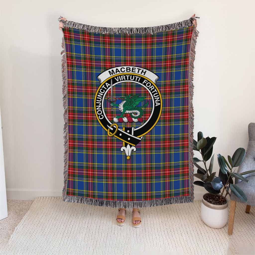 MacBeth (McBeth) Tartan Crest Woven Blanket - Tartan Vibes Clothing