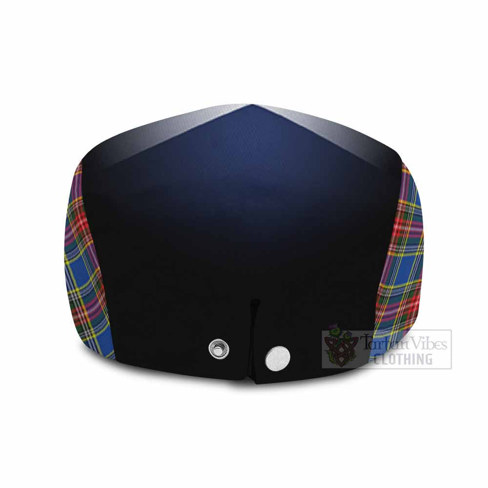 MacBeth (McBeth) Tartan Flat Cap, Jeff Cap Alba Gu Brath Unicorn Crest - Tartan Vibes Clothing