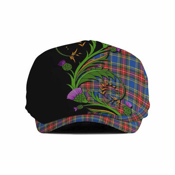 MacBeth (McBeth) Tartan Flat Cap, Jeff Cap Scottish Thistle Pride Heritage Art