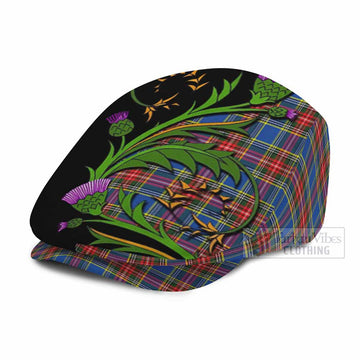 MacBeth (McBeth) Tartan Flat Cap, Jeff Cap Scottish Thistle Pride Heritage Art