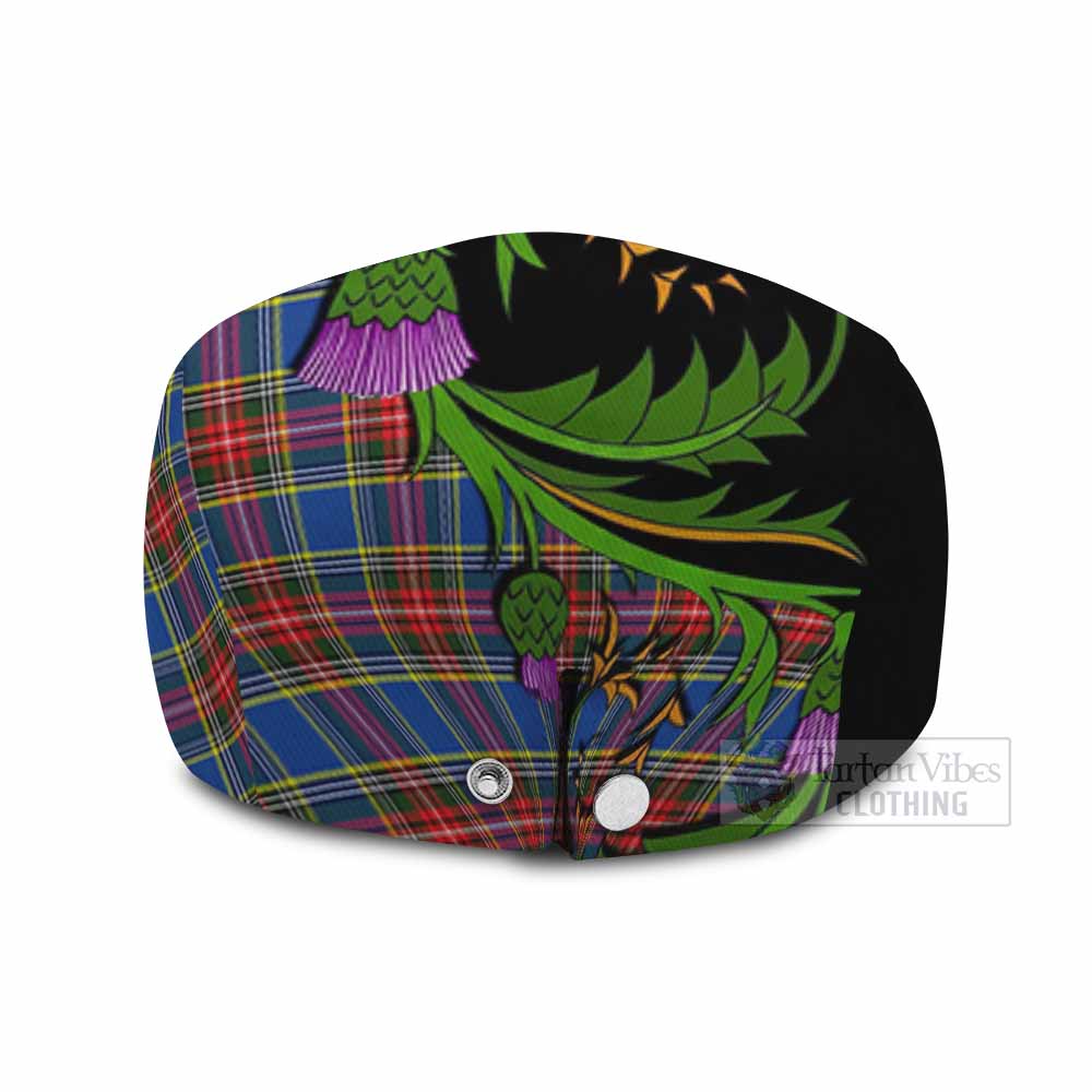 MacBeth (McBeth) Tartan Flat Cap, Jeff Cap Scottish Thistle Pride Heritage Art - Tartan Vibes Clothing