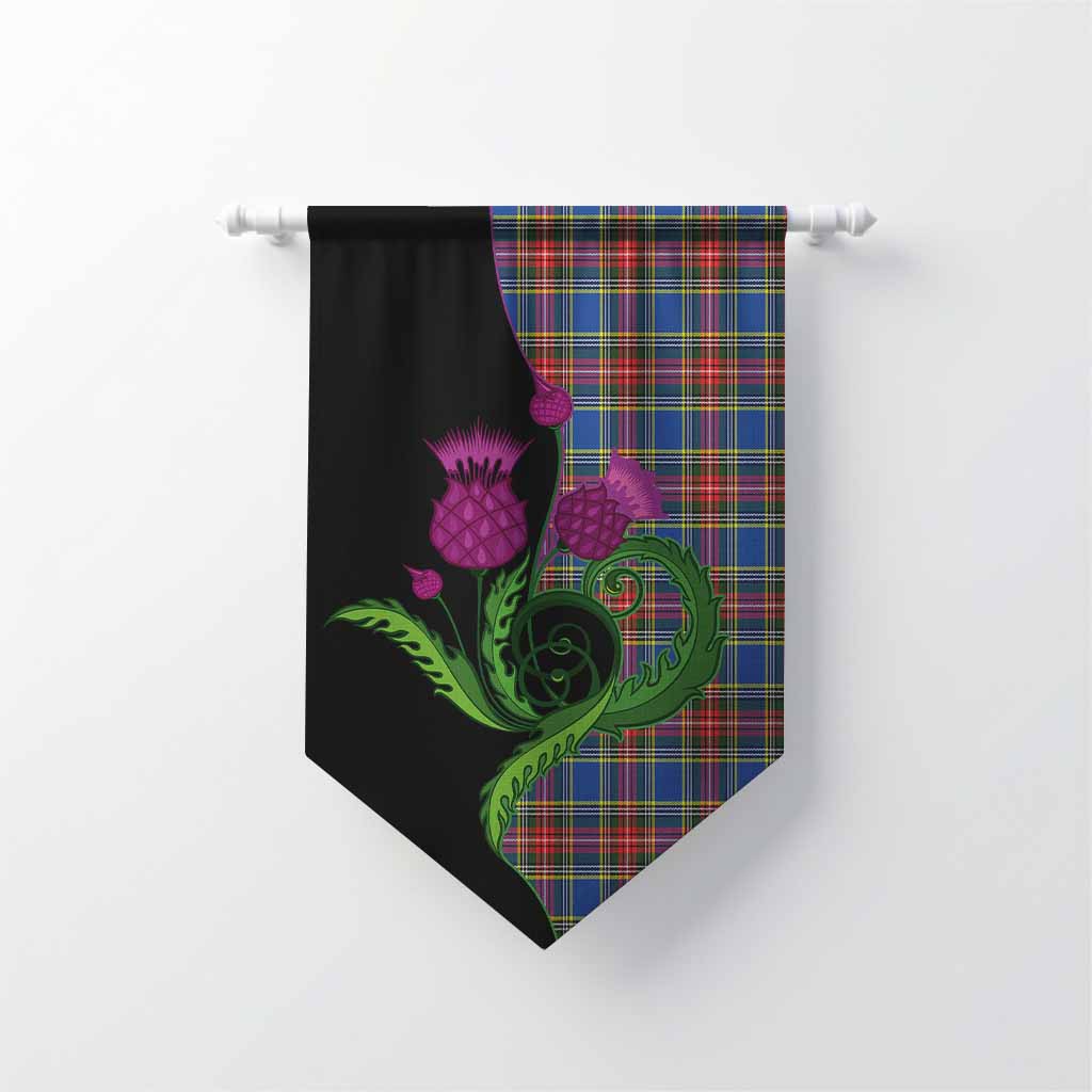 MacBeth (McBeth) Tartan Gonfalon Traditional Scottish Thistle Chevron - Tartan Vibes Clothing