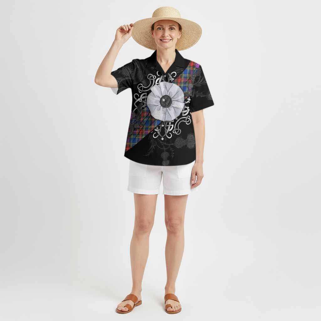 MacBeth (McBeth) Tartan Hawaiian Shirt Jacobite White Rose - Tartan Vibes Clothing