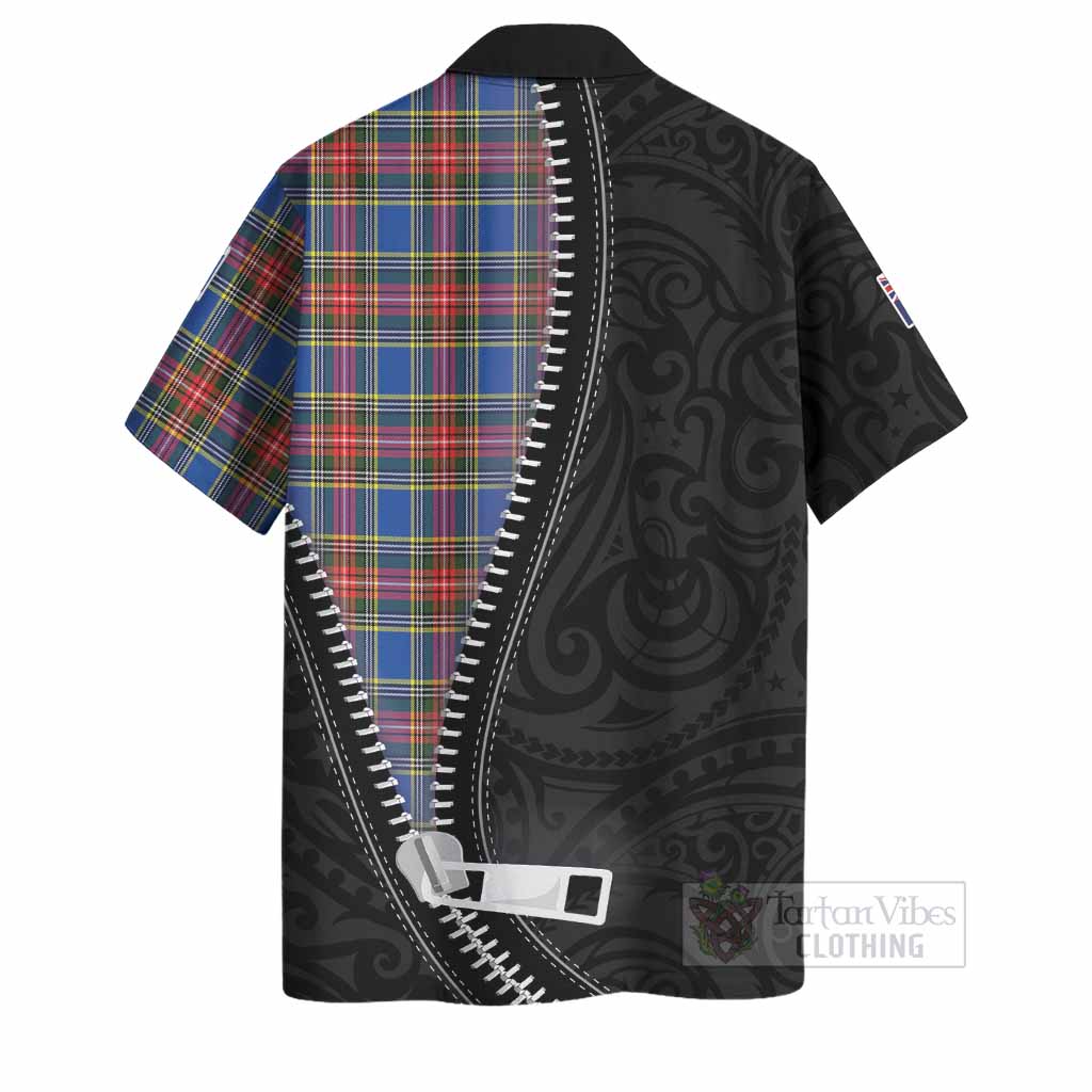 MacBeth (McBeth) Tartan Hawaiian Shirt New Zealand Pattern Unique Zipper Stylized