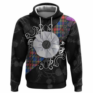 MacBeth (McBeth) Tartan Hoodie Jacobite White Rose Pullover Hoodie - Tartan Vibes Clothing