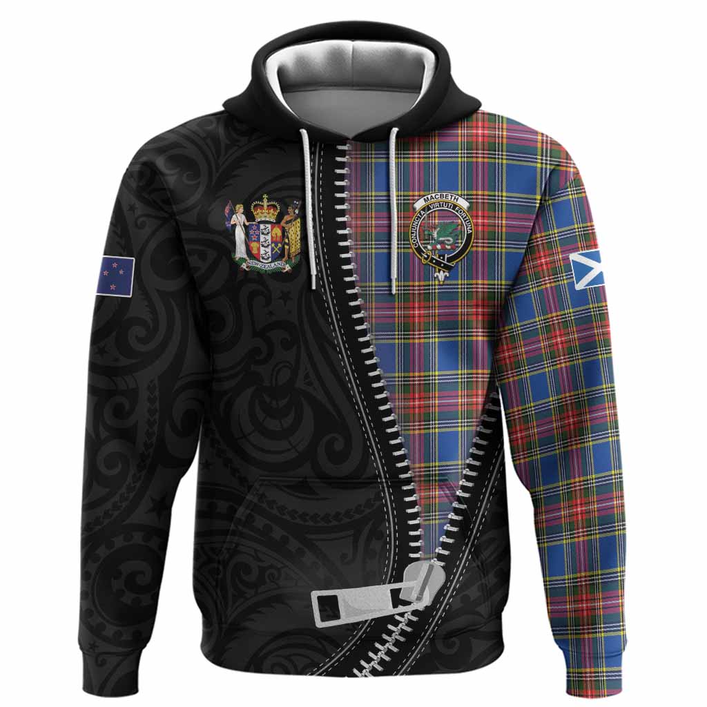 MacBeth (McBeth) Tartan Hoodie New Zealand Pattern Unique Zipper Stylized