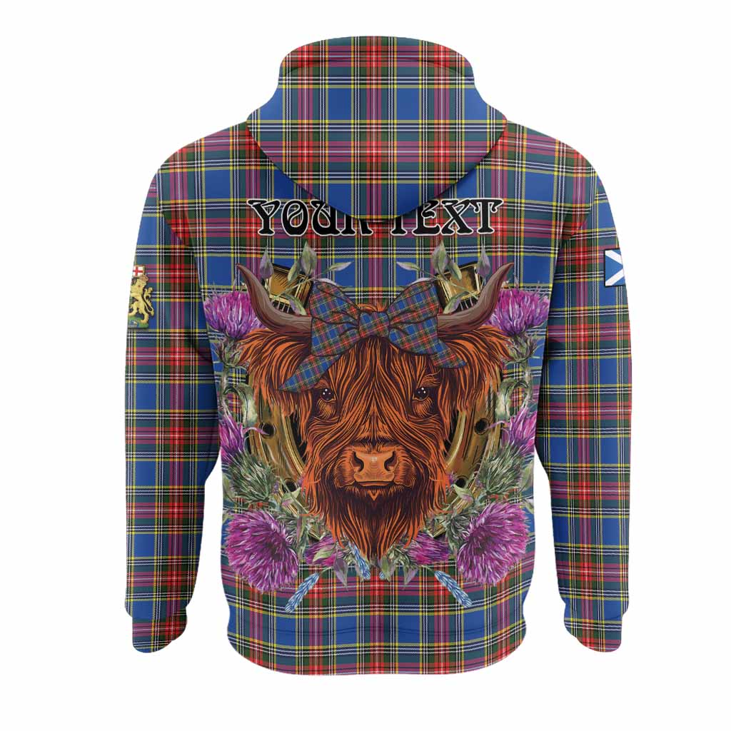 MacBeth (McBeth) Tartan Hoodie Scottish Thistle Heilan Coo - Tartan Vibes Clothing