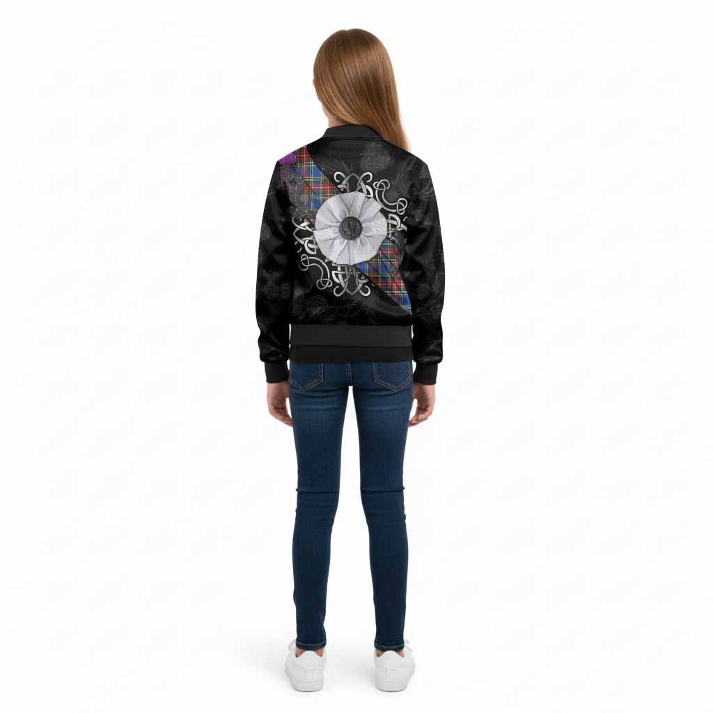 MacBeth (McBeth) Tartan Kid Bomber Jacket Jacobite White Rose - Tartan Vibes Clothing