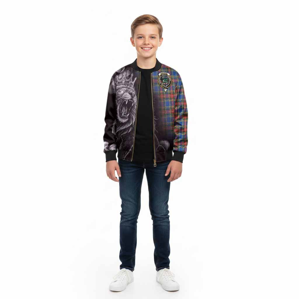 MacBeth (McBeth) Tartan Kid Bomber Jacket Roaring Lion Heritage - Tartan Vibes Clothing