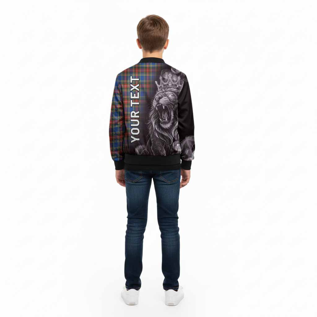 MacBeth (McBeth) Tartan Kid Bomber Jacket Roaring Lion Heritage - Tartan Vibes Clothing