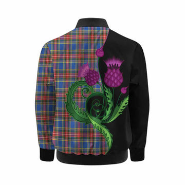 MacBeth (McBeth) Tartan Kid Bomber Jacket Traditional Scottish Thistle