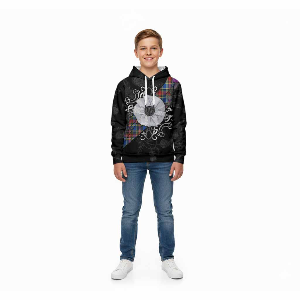 MacBeth (McBeth) Tartan Kid Hoodie Jacobite White Rose Zip Hoodie - Tartan Vibes Clothing