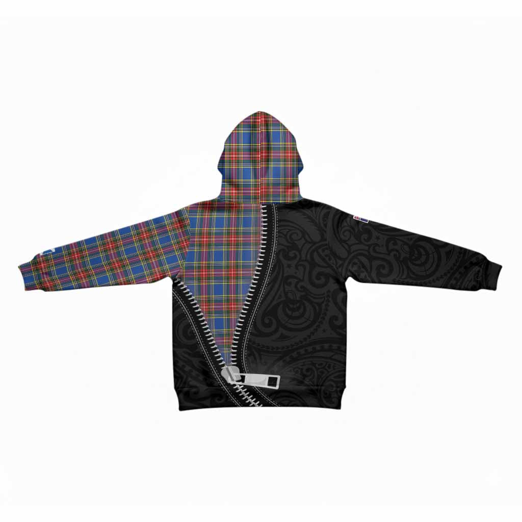 MacBeth (McBeth) Tartan Kid Hoodie New Zealand Pattern Unique Zipper Stylized