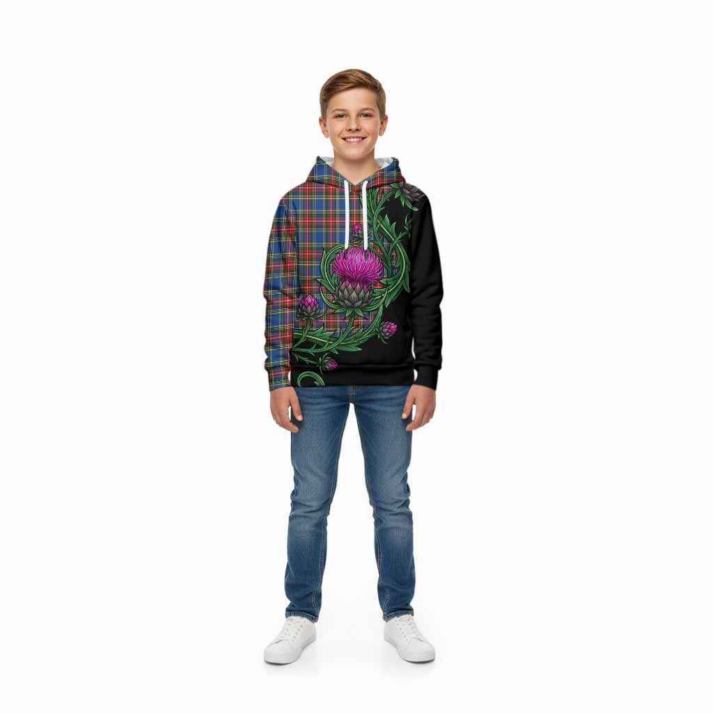 MacBeth (McBeth) Tartan Kid Hoodie Resilient Scottish Thistle Zip Hoodie - Tartan Vibes Clothing