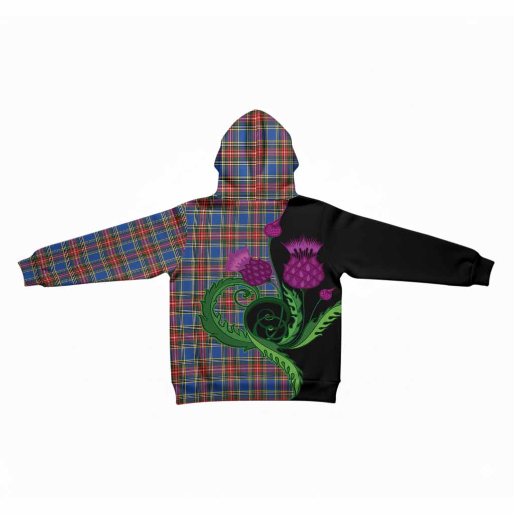MacBeth (McBeth) Tartan Kid Hoodie Traditional Scottish Thistle