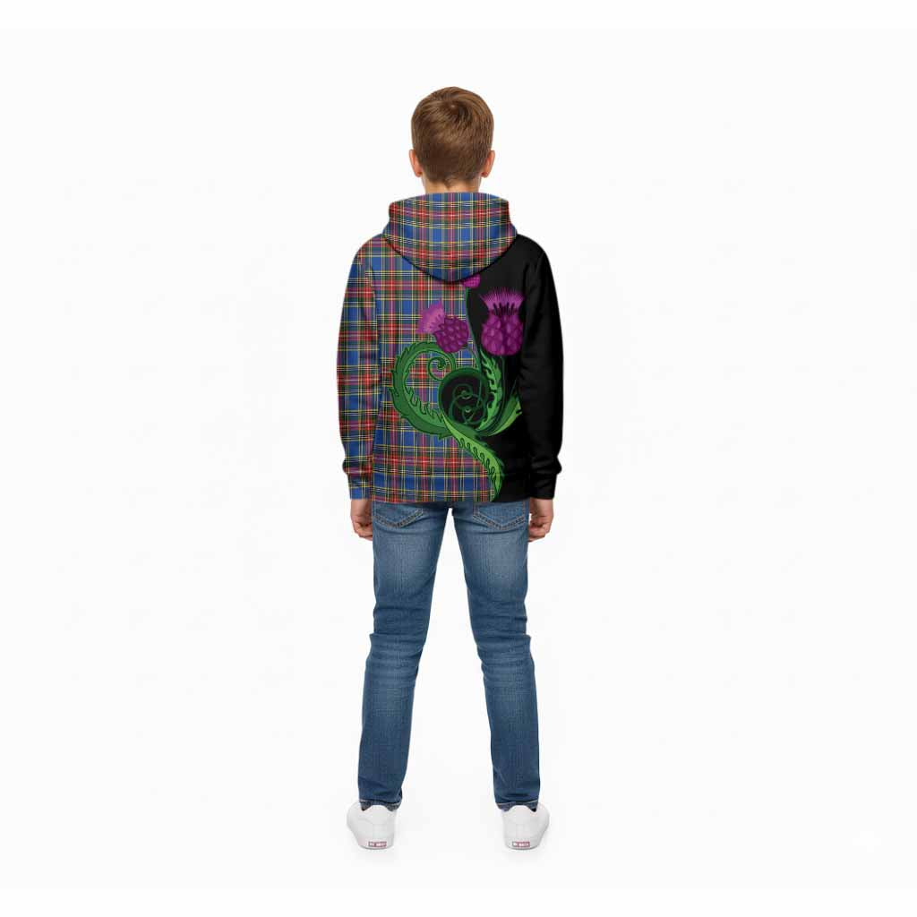 MacBeth (McBeth) Tartan Kid Hoodie Traditional Scottish Thistle