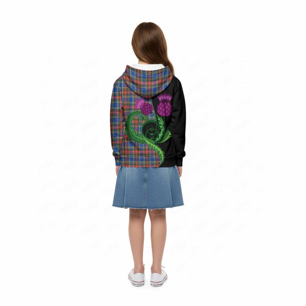 MacBeth (McBeth) Tartan Kid Hoodie Traditional Scottish Thistle