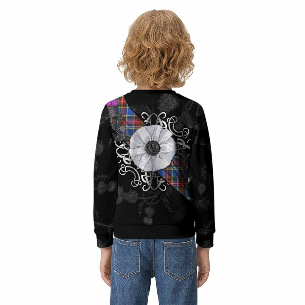 MacBeth (McBeth) Tartan Kid Knitted Sweatshirt Jacobite White Rose - Tartan Vibes Clothing