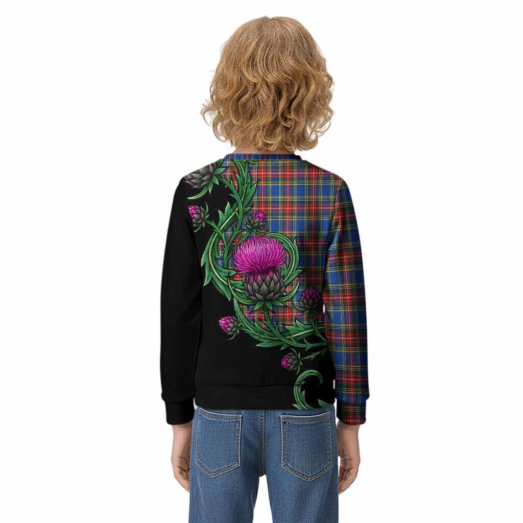 MacBeth (McBeth) Tartan Kid Knitted Sweatshirt Resilient Scottish Thistle - Tartan Vibes Clothing