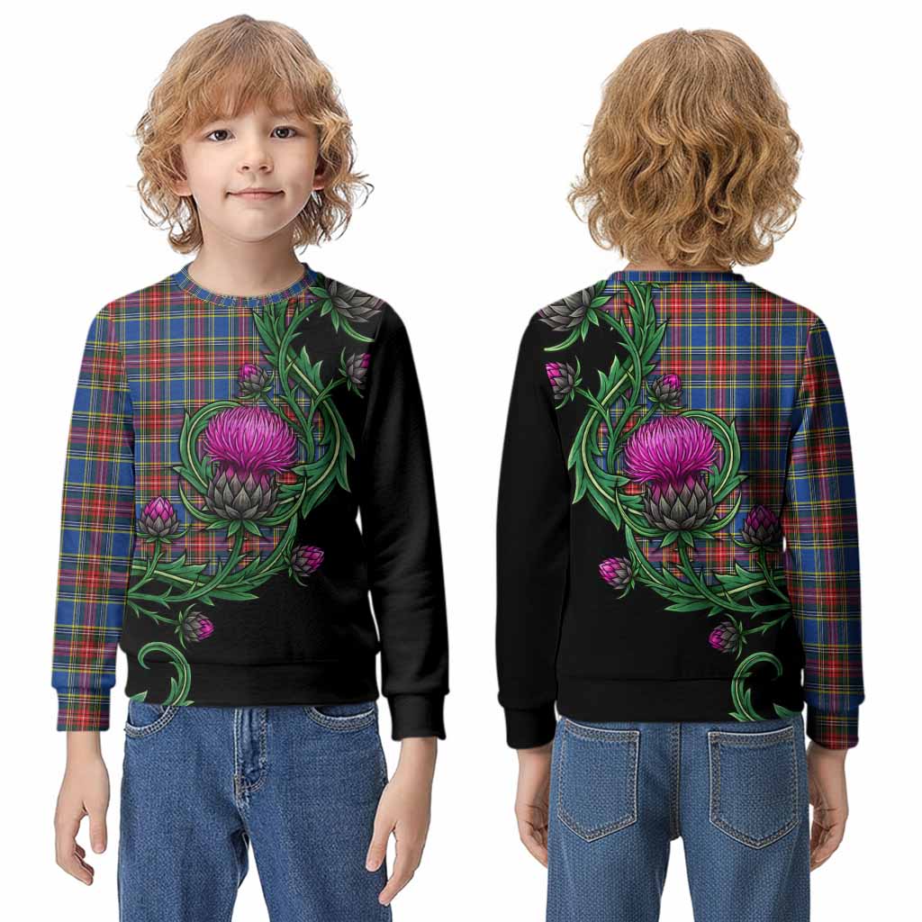 MacBeth (McBeth) Tartan Kid Knitted Sweatshirt Resilient Scottish Thistle - Tartan Vibes Clothing