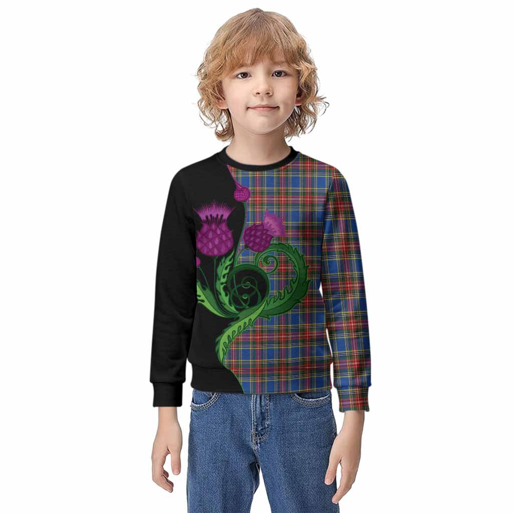 MacBeth (McBeth) Tartan Kid Knitted Sweatshirt Traditional Scottish Thistle
