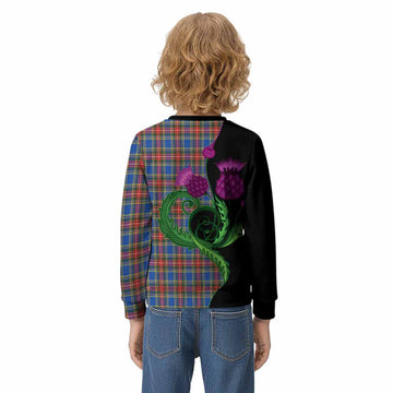 MacBeth (McBeth) Tartan Kid Knitted Sweatshirt Traditional Scottish Thistle
