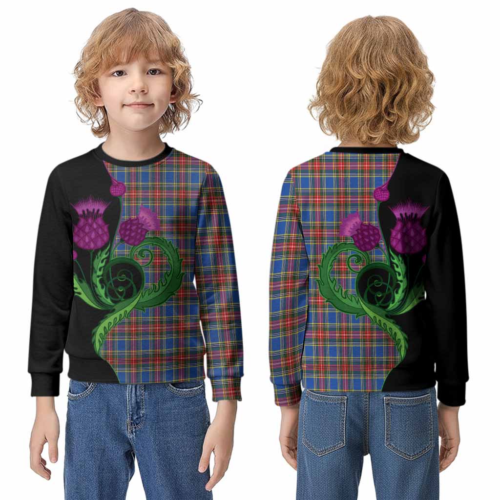 MacBeth (McBeth) Tartan Kid Knitted Sweatshirt Traditional Scottish Thistle