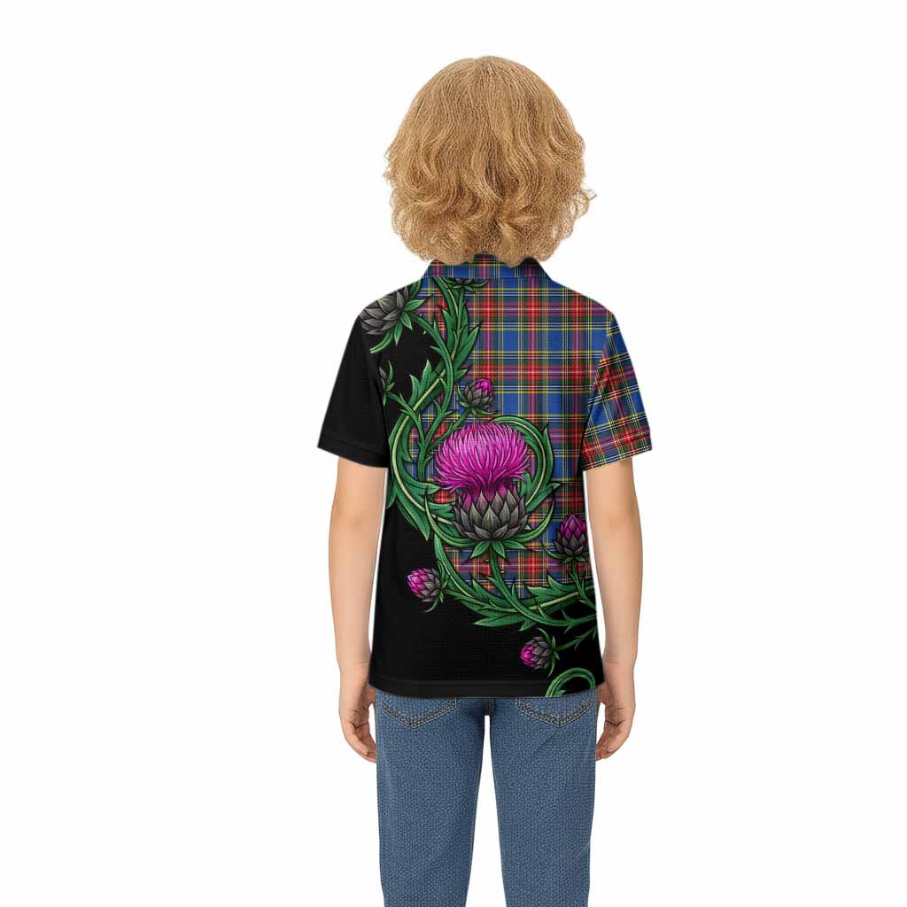 MacBeth (McBeth) Tartan Kid Polo Shirt Resilient Scottish Thistle - Tartan Vibes Clothing