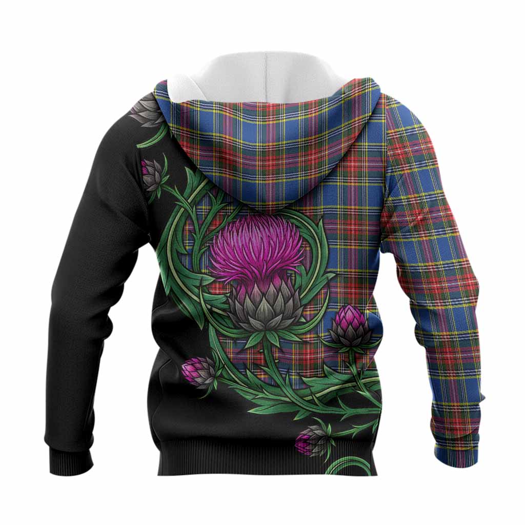 MacBeth (McBeth) Tartan Knitted Hoodie Resilient Scottish Thistle - Tartan Vibes Clothing