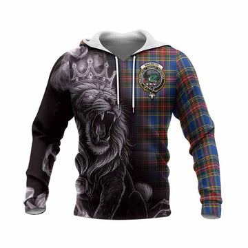 MacBeth (McBeth) Tartan Knitted Hoodie Roaring Lion Heritage