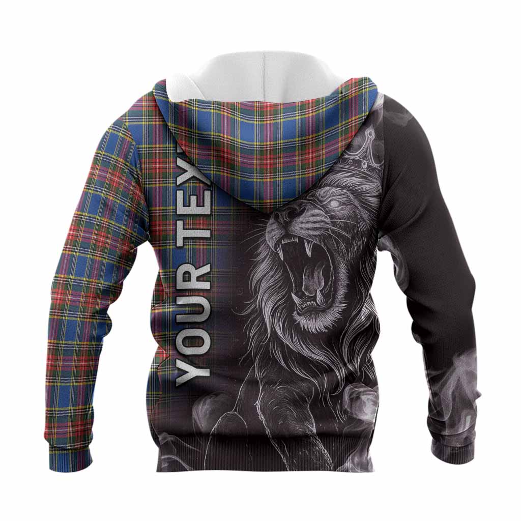 MacBeth (McBeth) Tartan Knitted Hoodie Roaring Lion Heritage