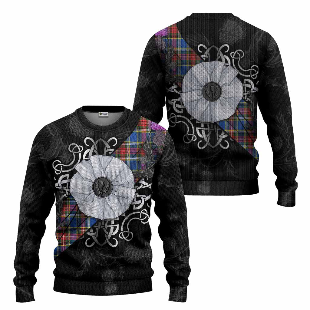 MacBeth (McBeth) Tartan Knitted Sweater Jacobite White Rose - Tartan Vibes Clothing