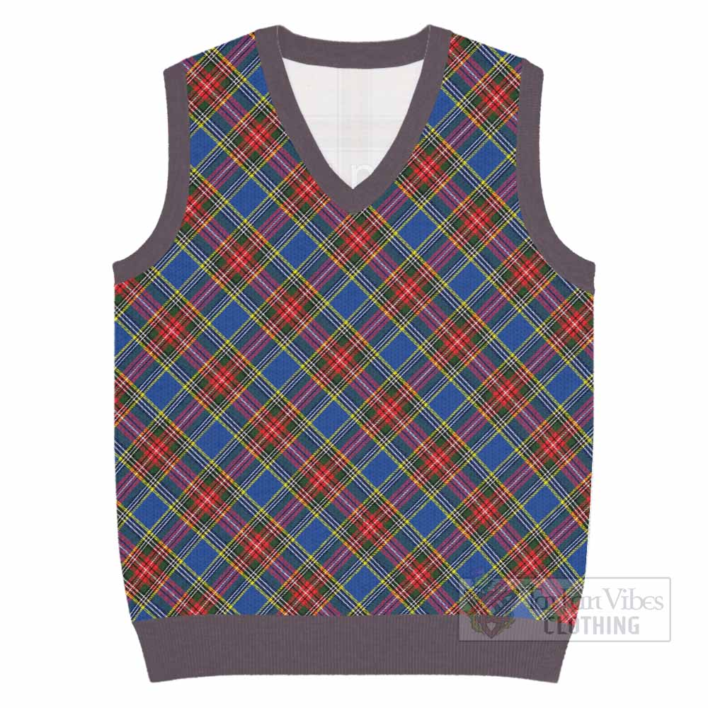 MacBeth (McBeth) Tartan  Knitted V-Neck Vest Cross Style