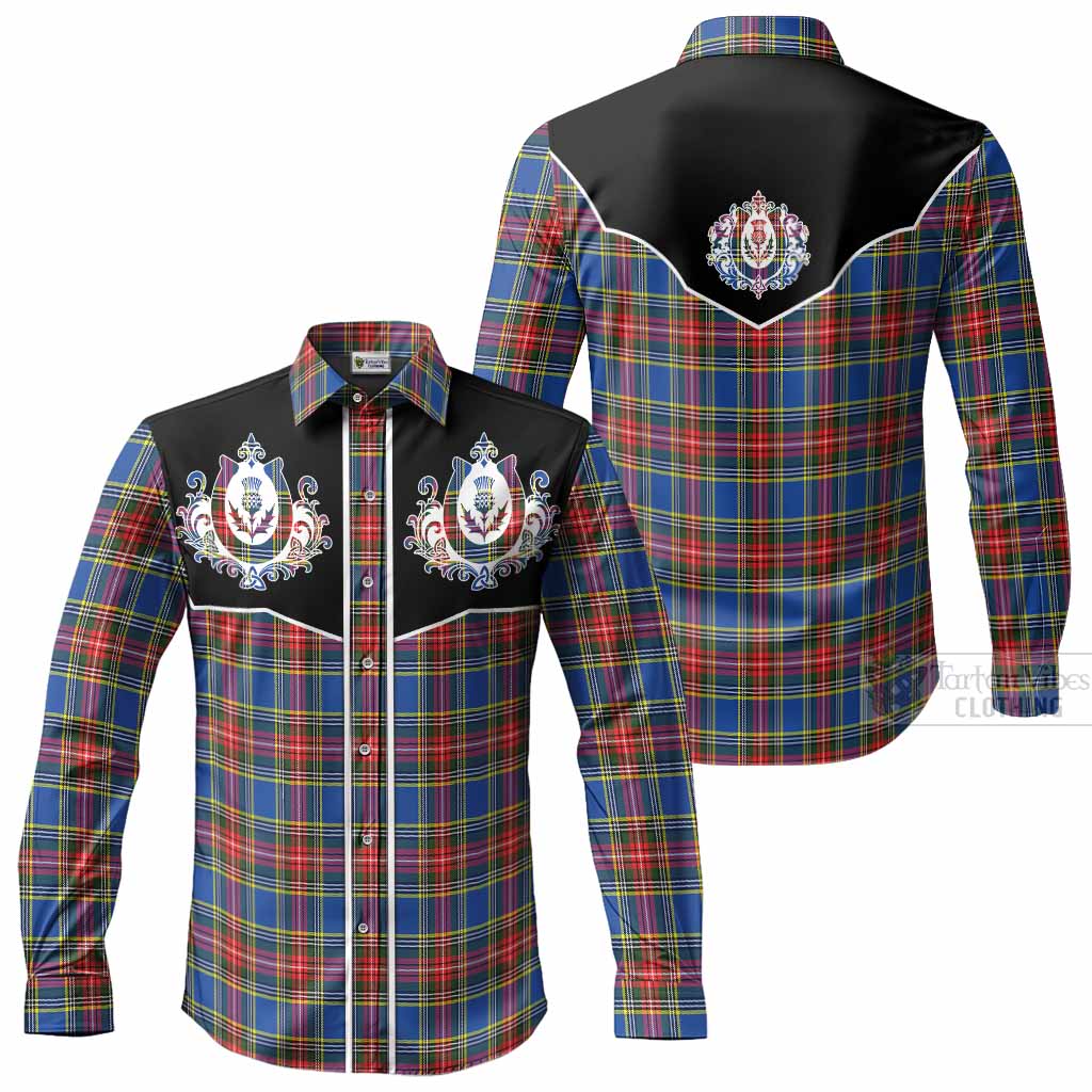 MacBeth (McBeth) Tartan Long Sleeve Button Shirts Horseshoe Ornament Men's Shirt - Tartan Vibes Clothing