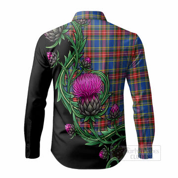 MacBeth (McBeth) Tartan Long Sleeve Button Shirts Resilient Scottish Thistle