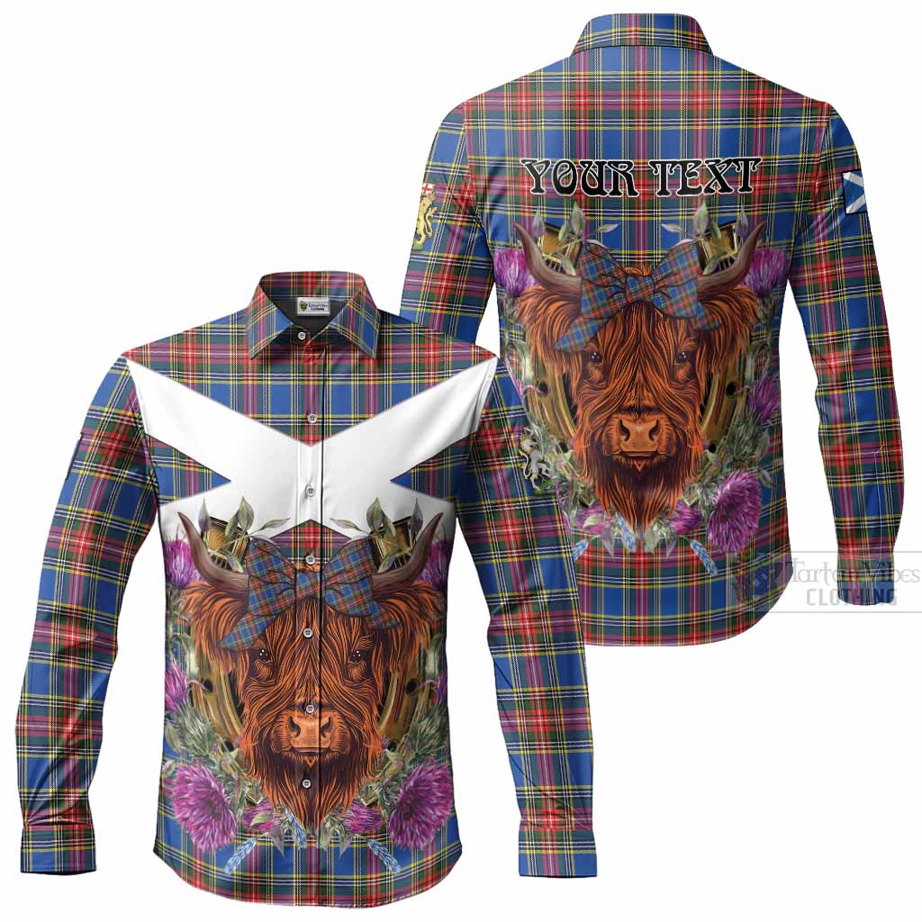 MacBeth (McBeth) Tartan Long Sleeve Button Shirts Scottish Thistle Heilan Coo