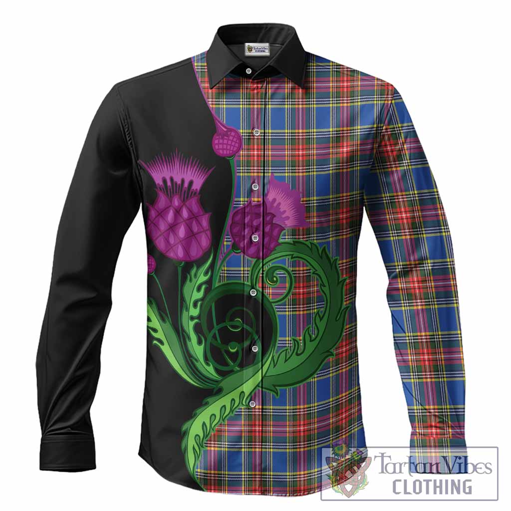 MacBeth (McBeth) Tartan Long Sleeve Button Shirts Traditional Scottish Thistle